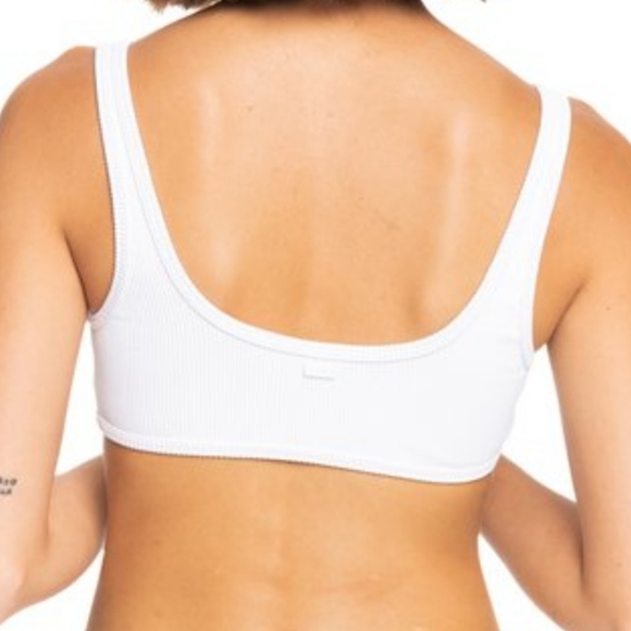 Roxy Juniors' Love The Surf Babe Ribbed Bikini Top - Picture 2 of 7